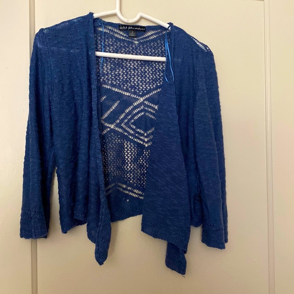 United States sweater blue cardigan size: S